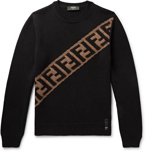 fendi logo sweater men|Fendi turtleneck men's.